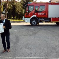 Uroczyste przekazanie  nowego wozu strażackiego OSP w Zatorze