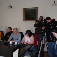  Konferencja prasowa nt. inwestycji pn. „Budowa Komisariatu Policji w Zatorze”.     